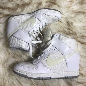 White Nike Wedge Sneaker