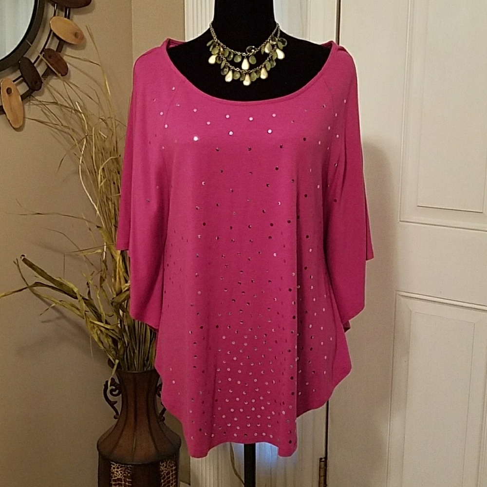 Hannah & Gracie Sequined Top
