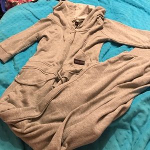 Hooded One Piece Sweatsuit