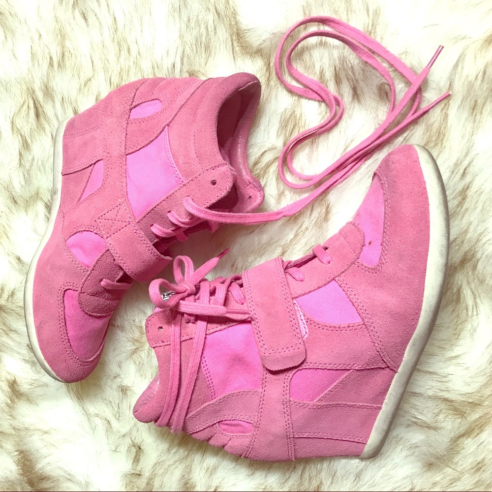 Limited Pink Ash Wedge Sneaker