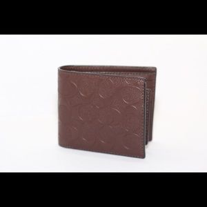 SOLD!!!!COACH Sig. MENS BIFOLD WALLET NEW