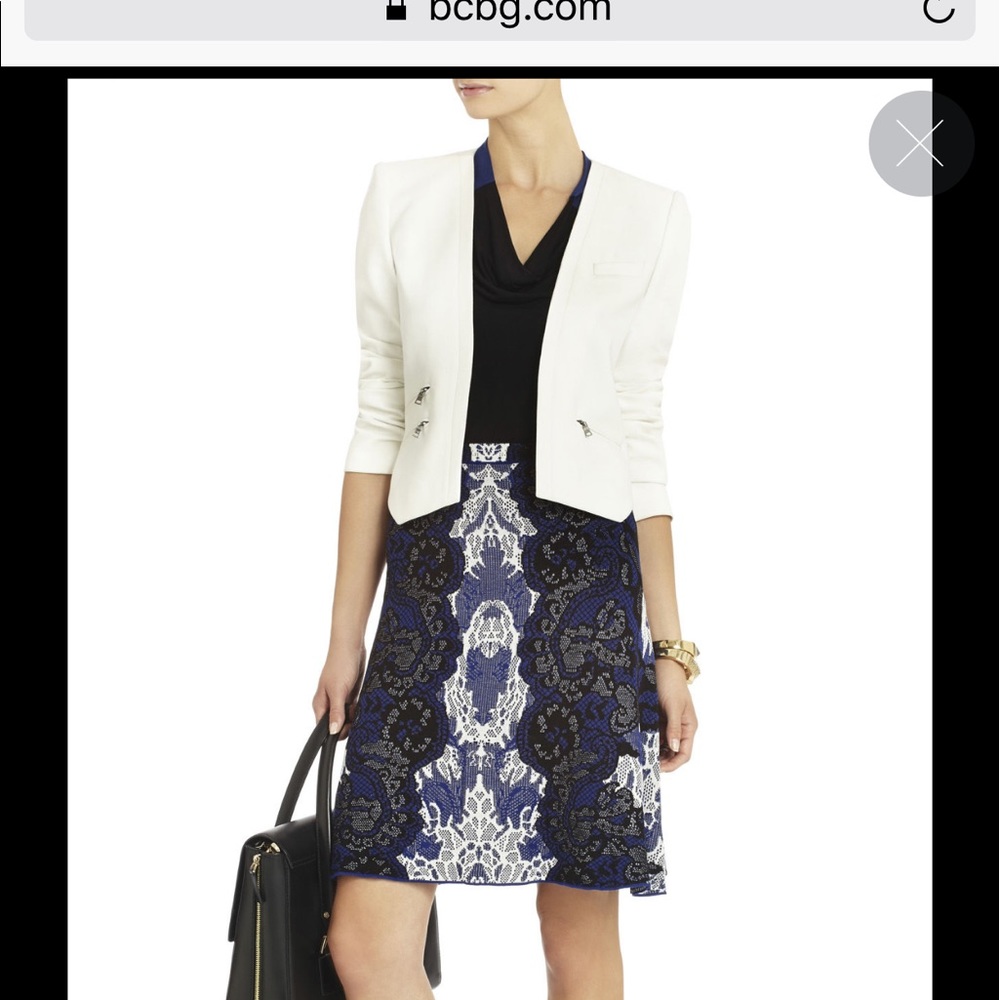 Bcbgmaxazria Flynn white blazer XXS