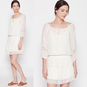NWT Joie Collette cotton mini dress in Porcelain