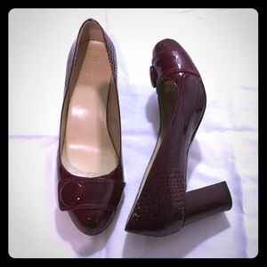 Kate Spade Ruby Crocco Patent Print Pumps