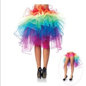 Woman's rainbow long tutu