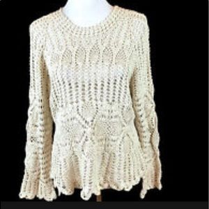 White crochet cut out