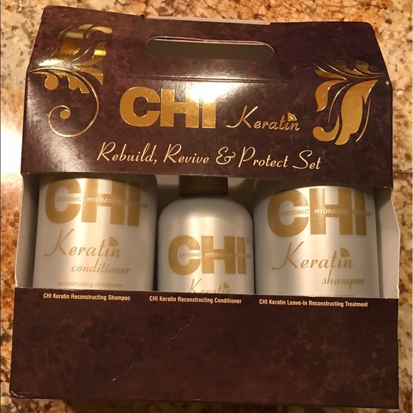 Chi Keratin Rebuild Revive & Protect Set box - Picture 1 of 4