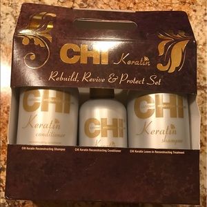 Chi Keratin Rebuild Revive & Protect Set box