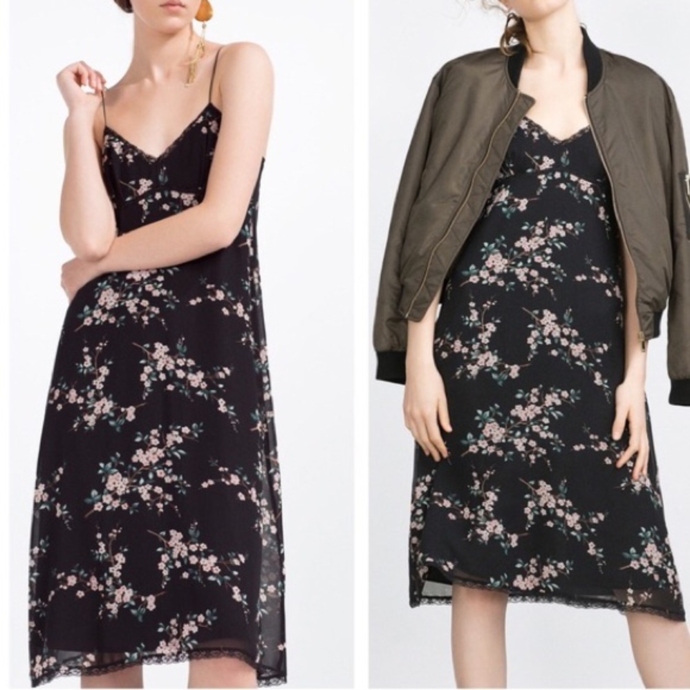 Zara Floral Slip Dress