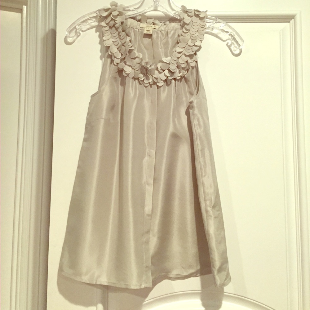 J Crew silver top