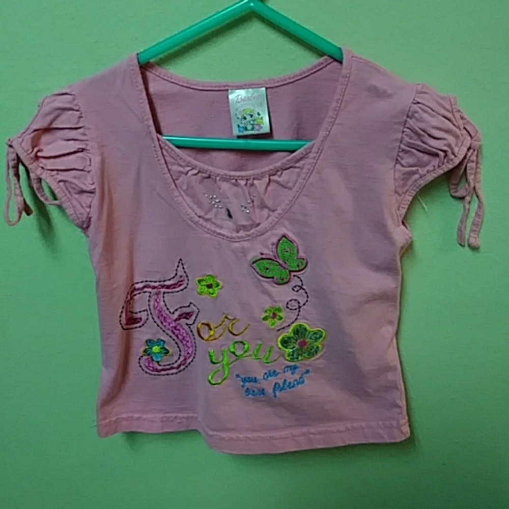 Barbie toddler/young girls pink blouse