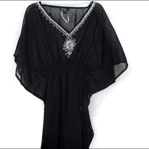 Black Sheer Swim Coverup Dress ⭐️⭐️⭐️⭐️⭐️