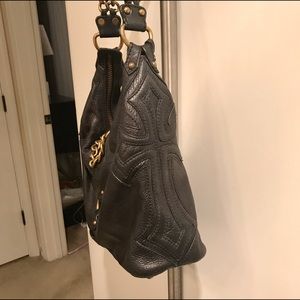 Last chance! Black leather Lockheart handbag