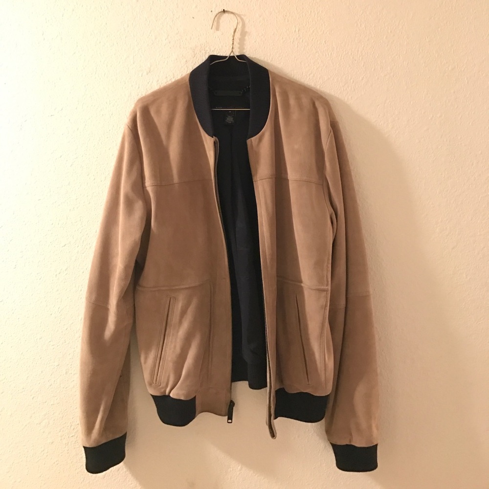 Marc by Marc Jacobs Suede Bomber Jacket