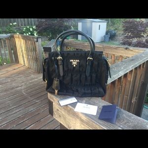 PRADA Tessuto Gaufre Nylon Tote