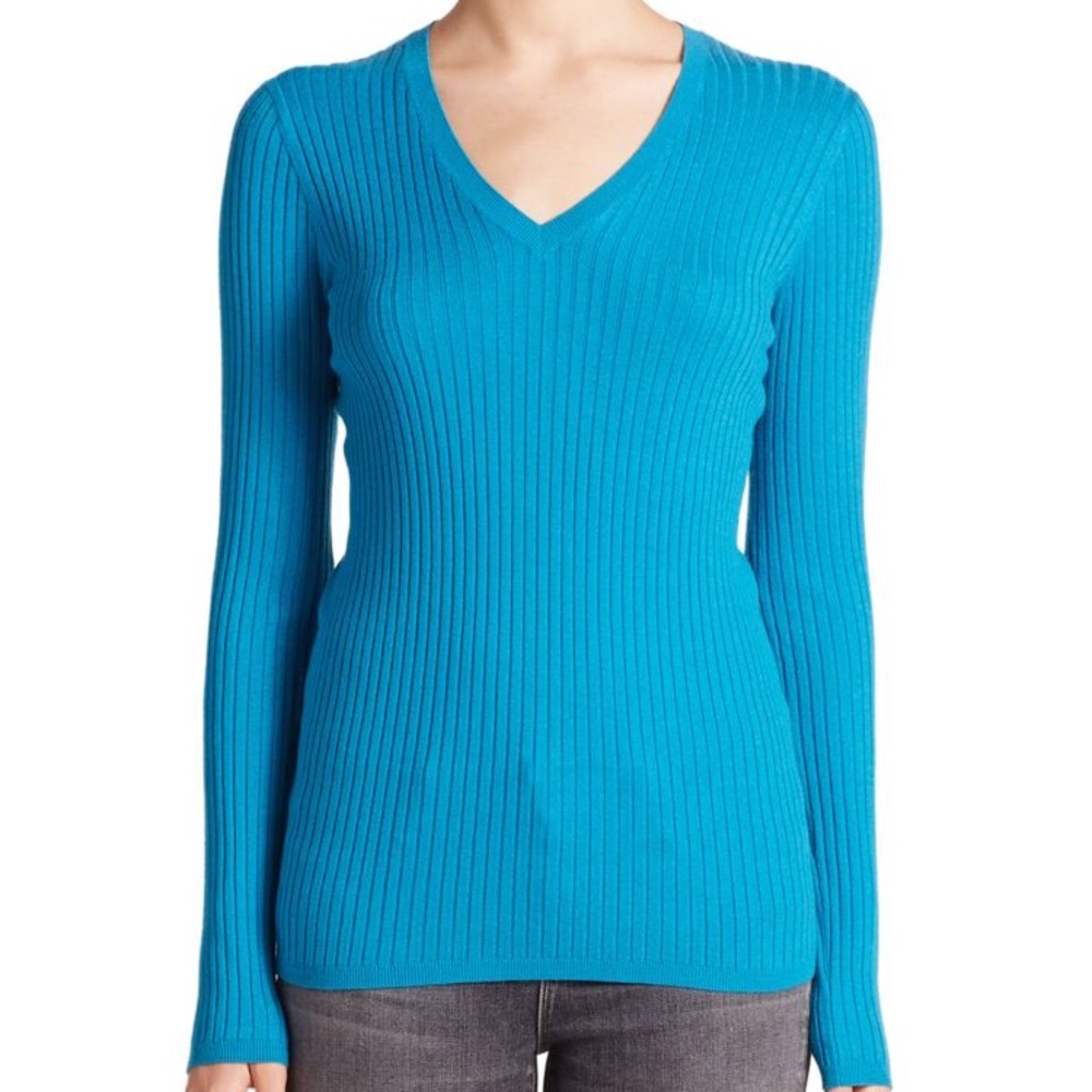 *NOT AVAILABLE*Vince , ribbed, skinny pullover