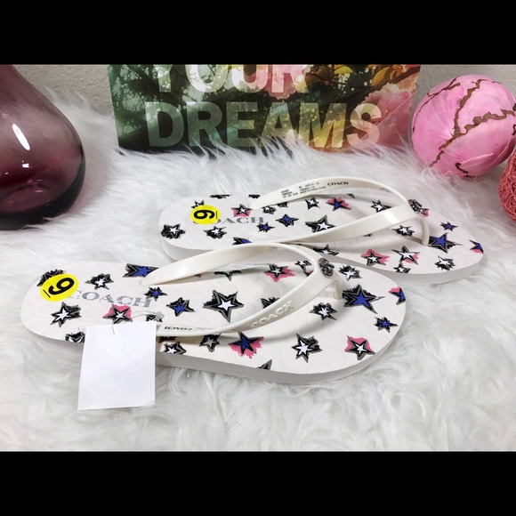 ❤️SOLD❤️ Authentic COACH SUMMER FLIP FLOPS/ 9 - Picture 3 of 6