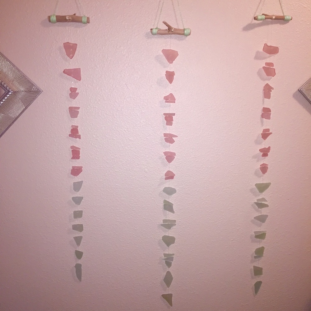 One Of A Kind Artist Sea Glass Wall Hanging