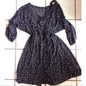 Torrid Size 3 Sheer Heart Shirt Dress