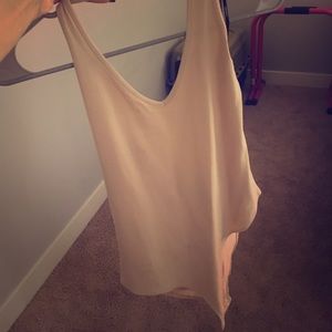 Nude body suit halter.