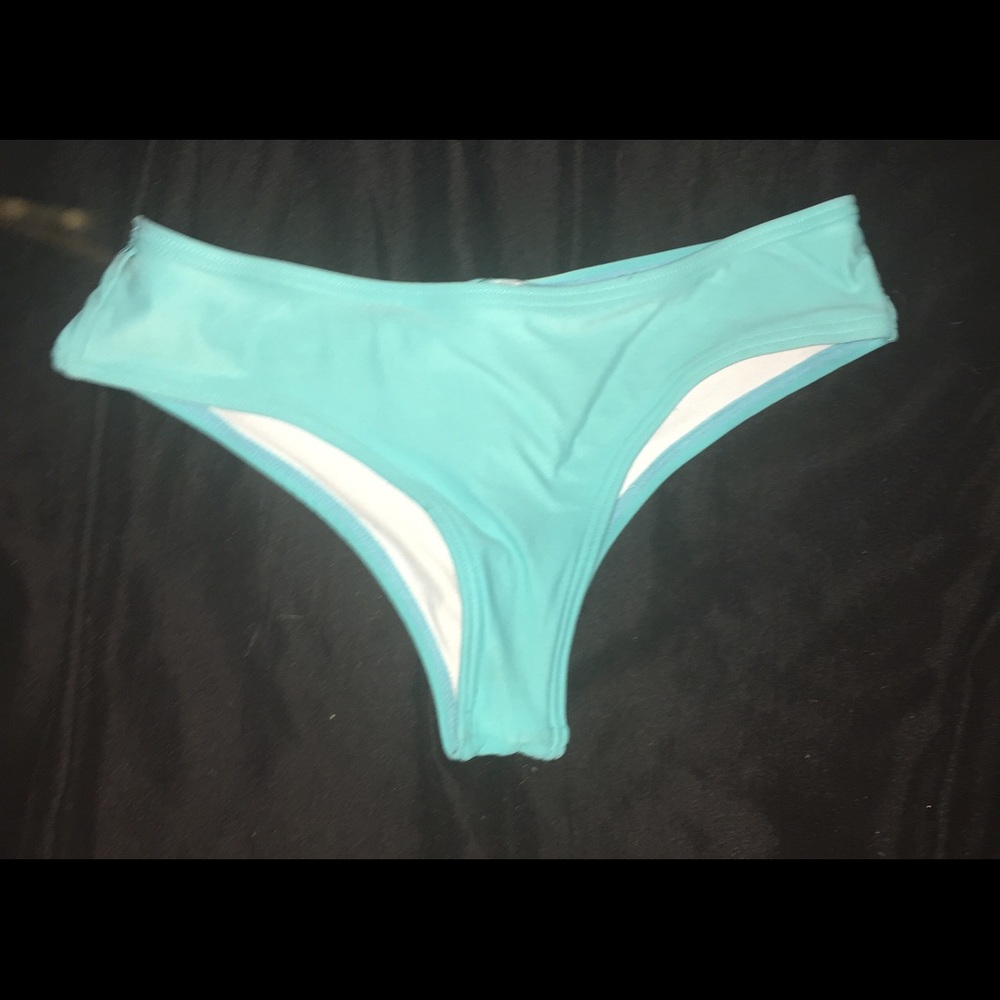 Blue bikini bottoms