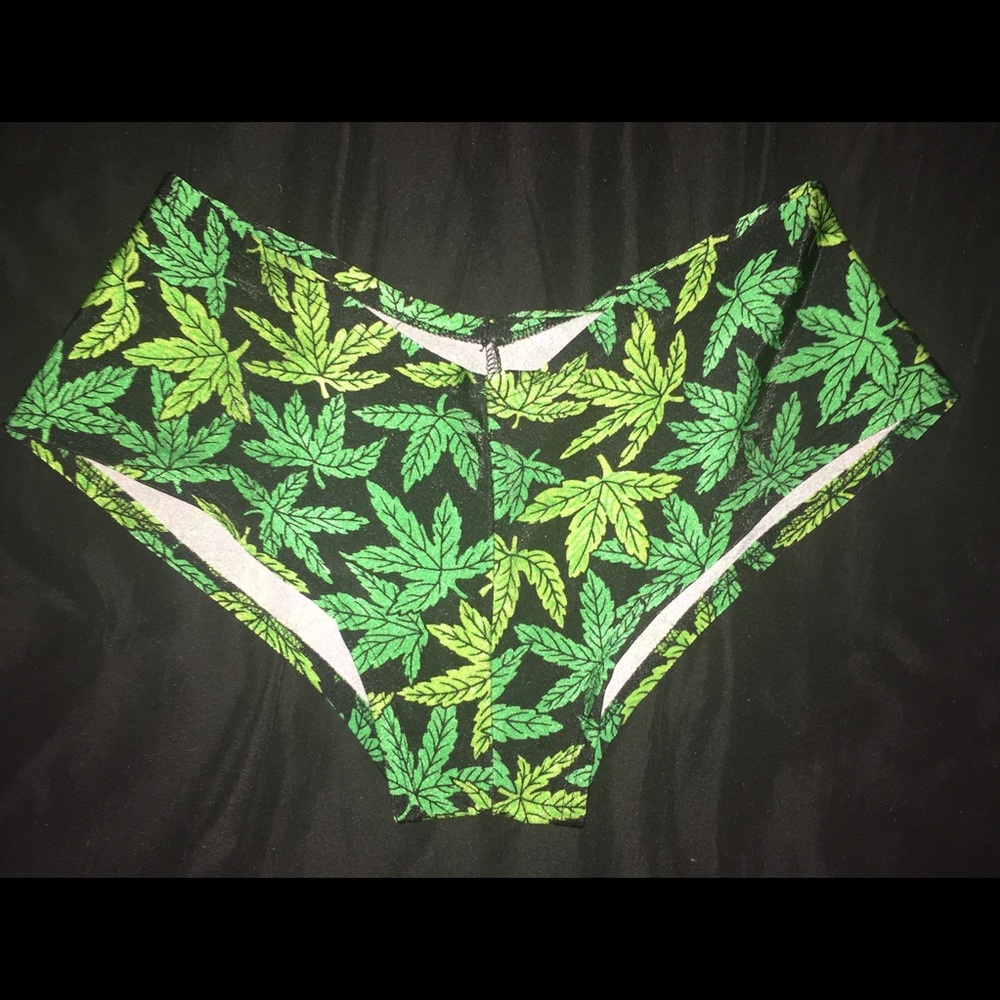 Pot Leaf Booty Shorts