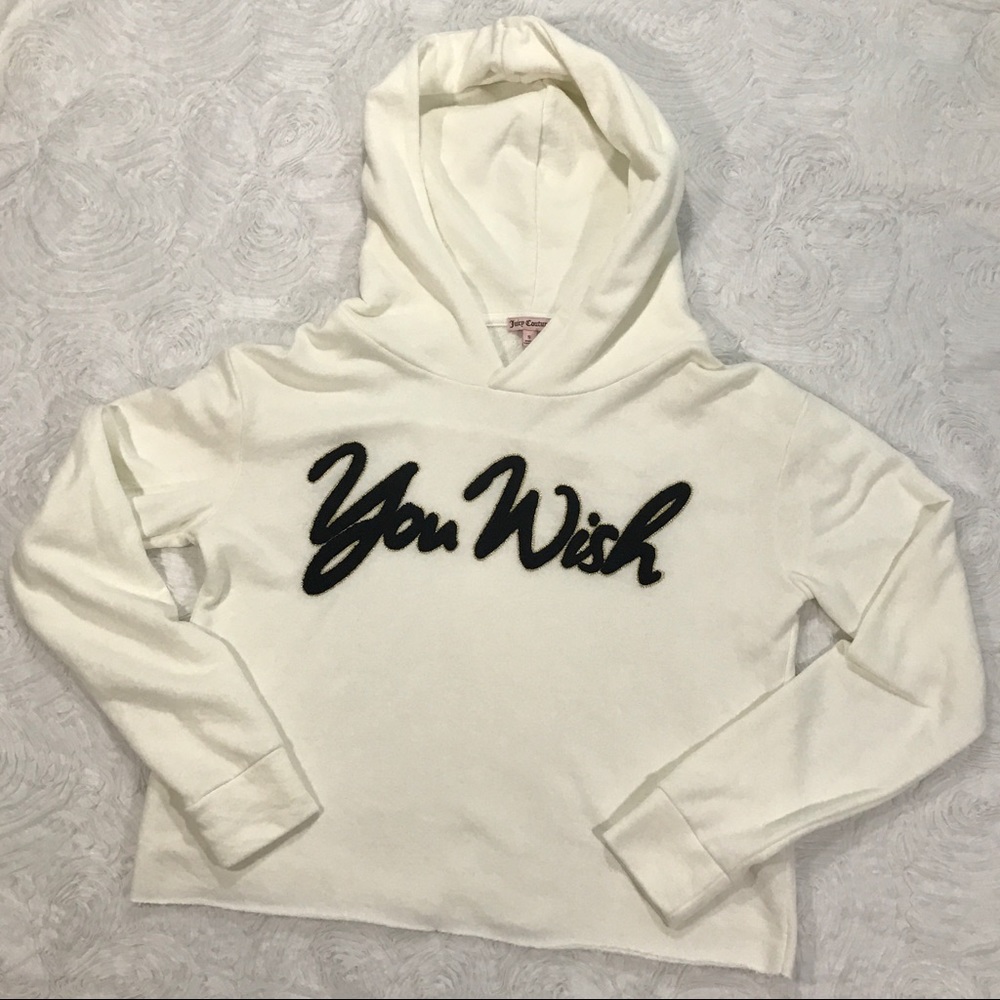 Juicy Couture "You Wish" Raw Edge Pullover