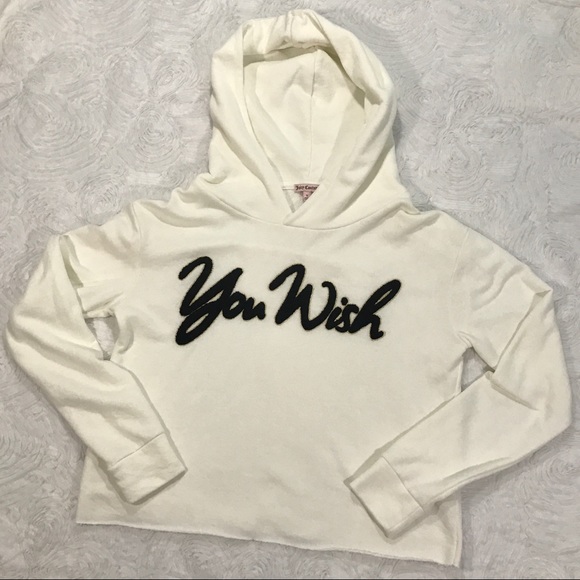 Juicy Couture Tops - Juicy Couture "You Wish" Raw Edge Pullover