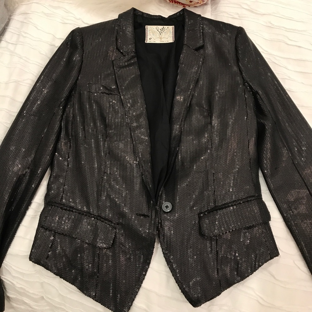 Free people all sequins blazer