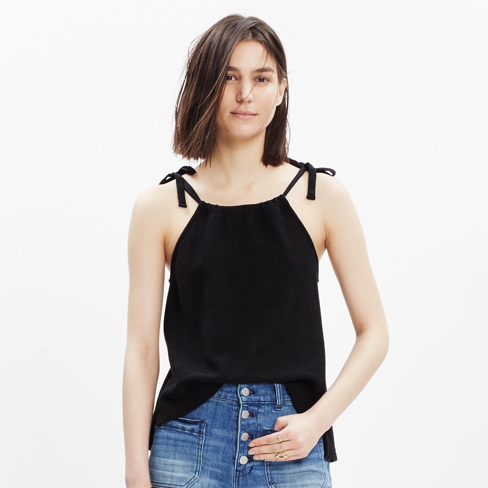 Madewell Tie Shoulder Tank XS