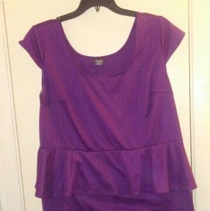 Purple peplum