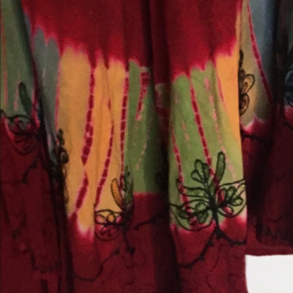 Hi Lo madras dyed Dress - Picture 3 of 5