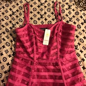 Ribbon Stripe Flare Dress.