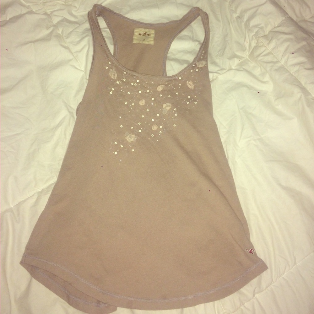 Hollister Racerback Embellished Tank