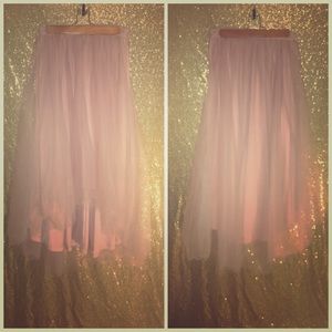 Pale Pink High Low Tutu Skirt
