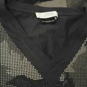 Versace Decorated Grey  T-Shirt