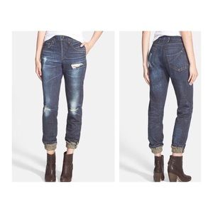 Rag & Bone Sheffield Distressed Print Pajama Jean