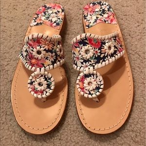 Jack Rogers Floral Sandals
