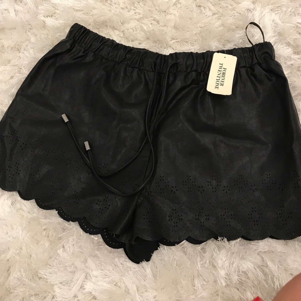 Brand new Leather shorts