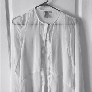 h&m white blouse