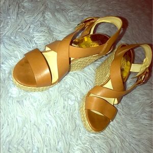 Michael Kors Summertime Wedges -Size 9