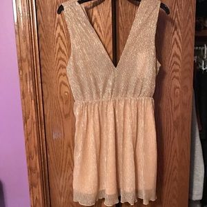 **NEW Shimmery Gold Dress