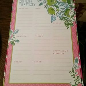 Lilly pulitzer shopping notepad