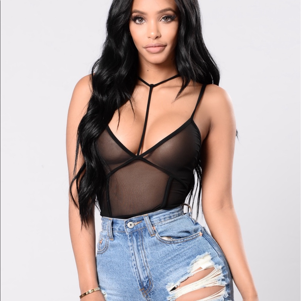 FASHION NOVA See - thru Bodysuit