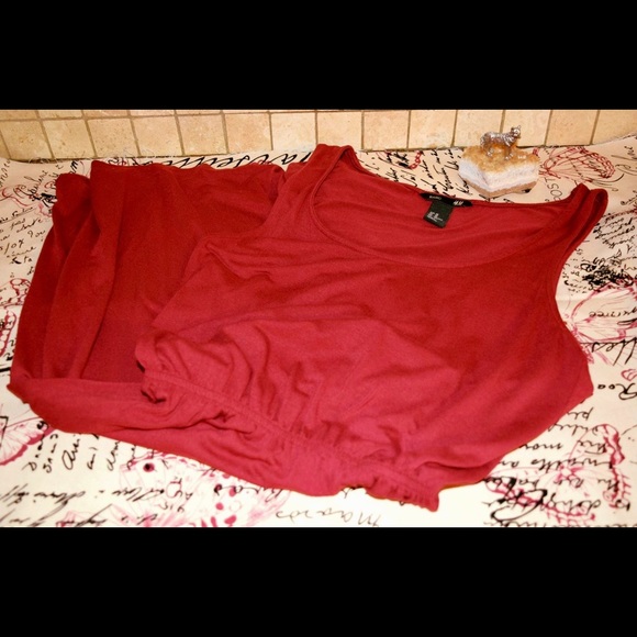 Burgundy Slouch Dress - Picture 1 of 4