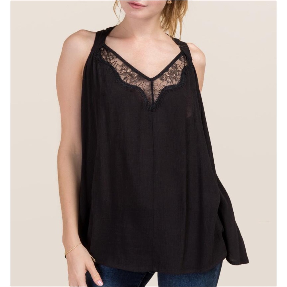 Mi ami  Black Lace top