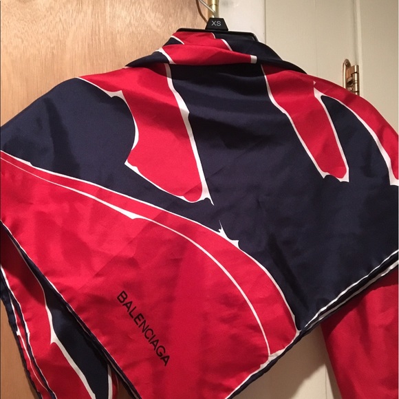 Balenciaga Accessories - Valenciana silk scarf (vintage)
