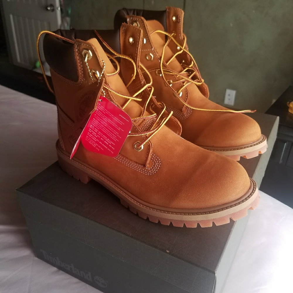 Junior 6inch Premium wheat nubuck timberland boots