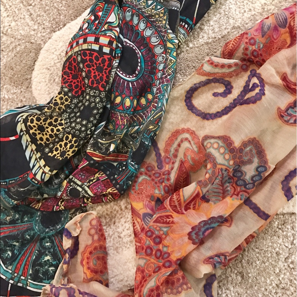 Set of two boho scarves