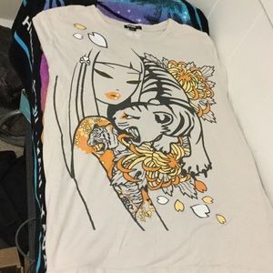 Tokidoki tiger woman shirt